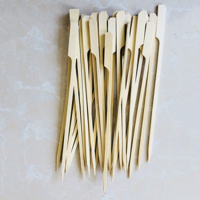 Restaurant Kitchen Paddle Shaped BBQ Stick Bamboo Flat Stick Skewer Kebab Skewer Flat