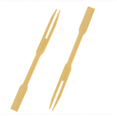 Low price disposable natural bamboo fruit fork