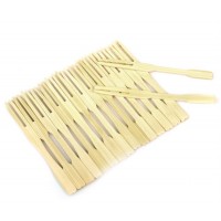 100% natural disposable Bamboo cocktail fruit fork