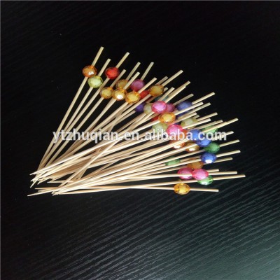 Completely biodegradable bamboo party stick with natural color