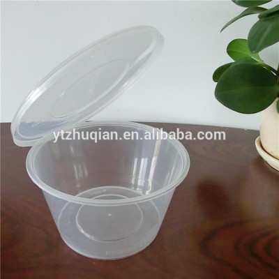 Transparent Round cheap microwave pp disposable packaging food container Plastic take away box