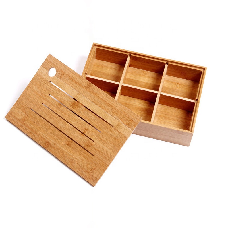 Candy Dried Fruit Nuts Bamboo Storage Box