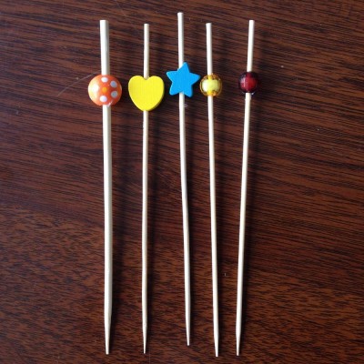 eco-friendly party food bamboo wooden skewer picks on sale