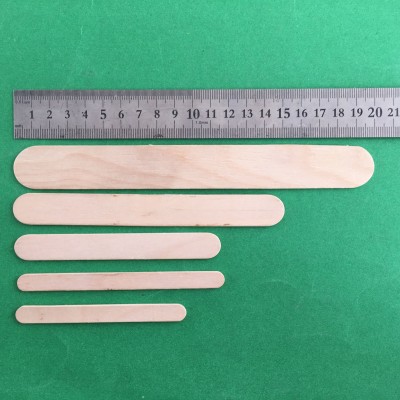 A grade disposable polished wooden facial care waxing applicator sticks