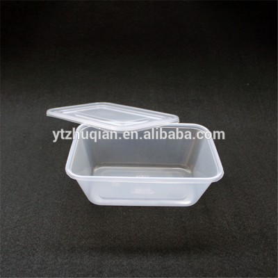 Eco-friendly round microwave plastic disposable food container take away box with lid