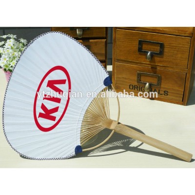 Gift use print on paper tool bamboo handle fans bamboo fan