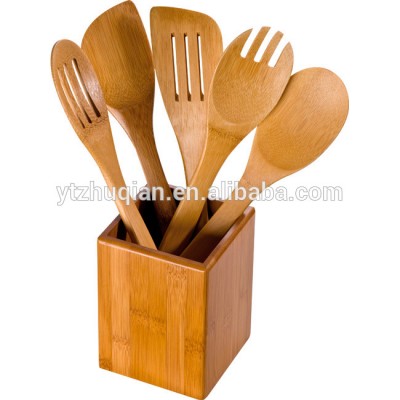 Manufacturer bamboo kitchen cooking utensils sets