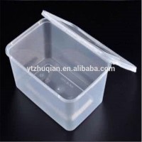 Round microwave plastic disposable packaging food container take away box with lid