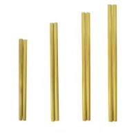 Natural bamboo straw with logo box package on sale